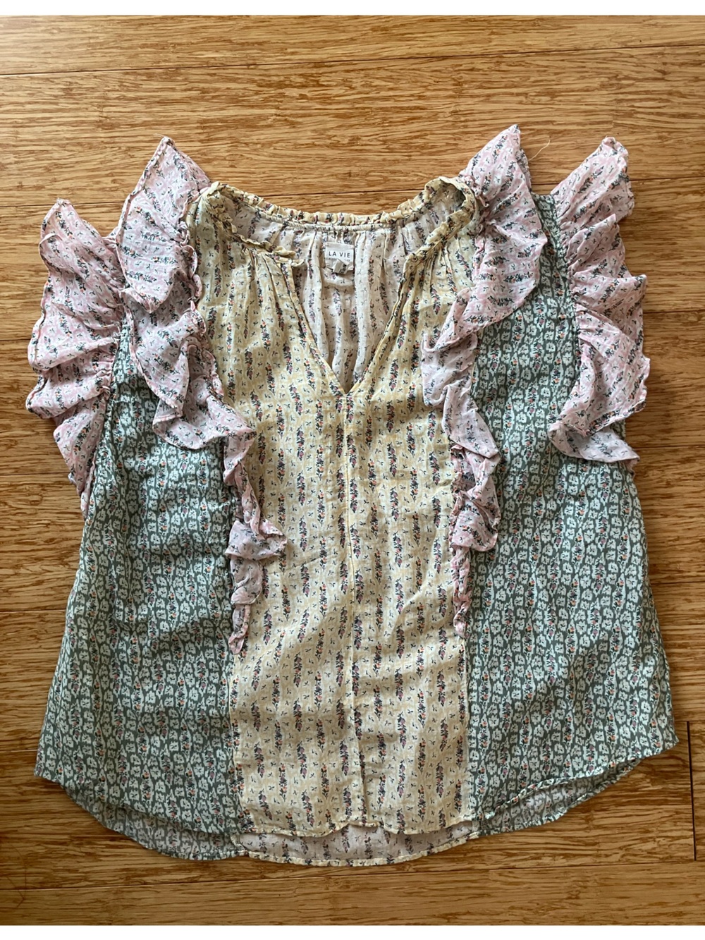 Flowy floral print Rebecca Taylor La Vie top